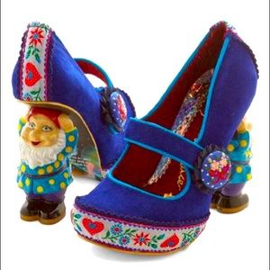 RARE NEW Irregular Choice ModCloth There’s No Place Like Gnome Shoes Heels 6.5 7